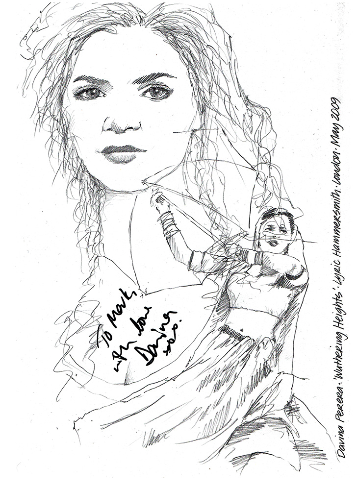 Drawing: Davina Perera in Wuthering Heights | ChicanePictures